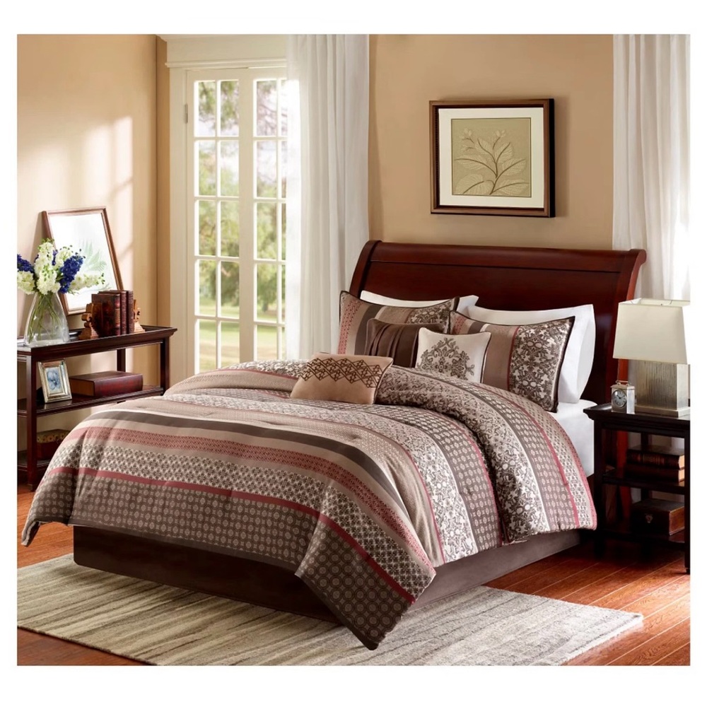 Madison Park Princeton 7 Piece Jacquard Comforter Set